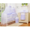 Linge de Lit Bébé Parure 11 pcs avec Moustiquaire Lila Prince / Princess