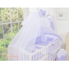 Linge de Lit Bébé Parure 11 pcs avec Moustiquaire Lila Prince / Princess