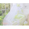 Linge de Lit Bébé Parure 11 pcs avec Moustiquaire Vert Prince / Princess
