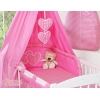 Linge de Lit Bébé Parure 11 pcs  Ciel Rose à Carreaux pour Fille