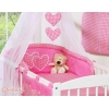 Linge de Lit Bébé Parure 11 pcs  Ciel Rose à Carreaux pour Fille