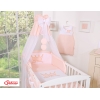 Linge de Lit Bébé Parure 11 pcs  Ciel Rose Poudré Prince / Princess