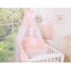 Linge de Lit Bébé Parure 11 pcs  Ciel Rose Poudré Prince / Princess