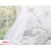 Linge de Lit Bébé Parure 11 pcs Moustiquaire Gris Prince / Princess