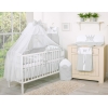 Linge de Lit Bébé Parure 11 pcs Moustiquaire Gris Prince / Princess
