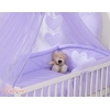 Linge de Lit Bébé Parure 11 pcs  Moustiquaire Lila Cœurs