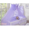 Linge de Lit Bébé Parure 11 pcs  Moustiquaire Lila Cœurs