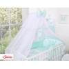 Linge de Lit Bébé Parure 11 pcs Moustiquaire Menthe Prince / Princess