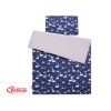 Linge de Lit Enfant 2 pcs 100x135 MINI Bleu Foncé Cygnes