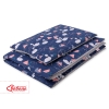 Linge de Lit Enfant 2 pcs 100x135 MINI Bleu Foncé Cygnes