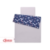 Linge de Lit Enfant 2 pcs 140x200 cm JUNIOR Bleu Foncé Cygnes