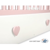 Lit avec Tiroir pour Bébé 60x120 cm Lorenzo Maxi Blanc Rose Poudré