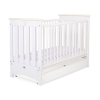 Lit avec Tiroir pour Bébé 60x120 cm Lorenzo Standard Crème Blanc