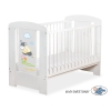 Lit Bébé à Barreaux 120x60 cm Blanc Luca