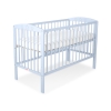 Lit Bébé à Barreaux 120x60 cm Bleu étoiles