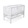 Lit Bébé à Barreaux 120x60 cm Gris