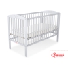 Lit Bébé à Barreaux 120x60 cm Gris