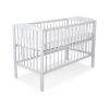Lit Bébé à Barreaux 120x60 cm Gris