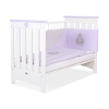 Lit Bébé a Barreaux 120x60 cm Lorenzo Blanc Lila