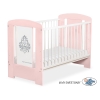 Lit Bébé à Barreaux 120x60 cm Rose Glamour