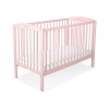 Lit Bébé à Barreaux 120x60 cm Rose Poudré