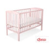 Lit Bébé à Barreaux 120x60 cm Rose Poudré