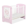 Lit Bébé à Barreaux 120x60 cm Rose Rose