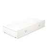 Lit Bébé a Barreaux 60x120 cm avec Tiroir Lorenzo Maxi Crème Blanc