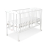 Lit Bebe a Barreaux 60x120 cm Blanc Cœurs