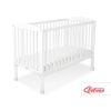 Lit Bebe a Barreaux 60x120 cm Blanc Cœurs