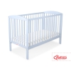 Lit Bebe a Barreaux 60x120 cm Bleu Cœurs