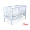 Lit Bebe a Barreaux 60x120 cm Bleu Cœurs