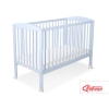 Lit Bebe a Barreaux 60x120 cm Bleu Cœurs
