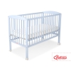 Lit Bebe a Barreaux 60x120 cm Bleu Cœurs