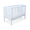 Lit Bebe a Barreaux 60x120 cm Bleu Cœurs