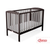 Lit Bebe a Barreaux 60x120 cm Brun Cœurs