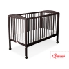 Lit Bebe a Barreaux 60x120 cm Brun Cœurs