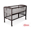 Lit Bebe a Barreaux 60x120 cm Brun Cœurs