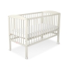Lit Bébé à Barreaux 60x120 cm Crème Cœurs