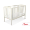 Lit Bébé à Barreaux 60x120 cm Crème Cœurs