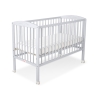 Lit Bébé à Barreaux 60x120 cm Gris Cœurs