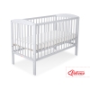 Lit Bébé à Barreaux 60x120 cm Gris Cœurs