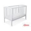 Lit Bébé à Barreaux 60x120 cm Gris Cœurs