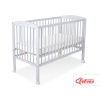 Lit Bébé à Barreaux 60x120 cm Gris Cœurs