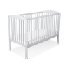 Lit Bébé à Barreaux 60x120 cm Gris Cœurs