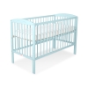 Lit Bebe a Barreaux 60x120 cm Menthe Cœurs