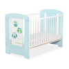 Lit Bébé à Barreaux 60x120 cm Menthe Hiboux
