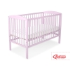 Lit Bebe a Barreaux 60x120 cm Rose Cœurs
