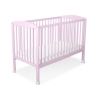 Lit Bebe a Barreaux 60x120 cm Rose Cœurs