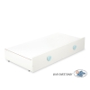 Lit Bébé a Barreaux avec Tiroir 120x60 cm Lorenzo Maxi Menthe Blanc